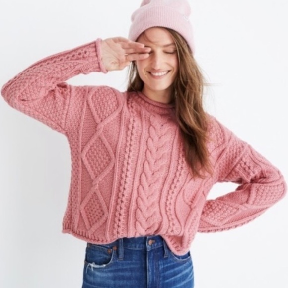 Madewell Sweaters - Madewell Slope Cableknit Pullover Sweater
